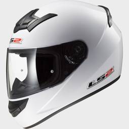 CASCO LS2 FF352 ROOKIE POLYCARB.-SOLID WHITE L