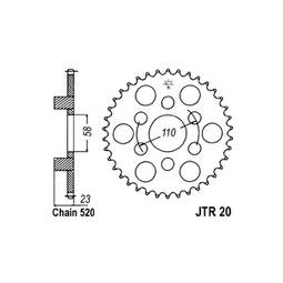 CORONA ACCIAIO APRILIA (520) 41 D