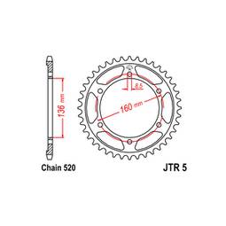 CORONA ACCIAIO APRILIA (520) 43 D