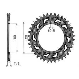 CORONA ACCIAIO APRILIA (525) 41 D