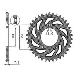 CORONA ACCIAIO DUCATI (525) 36 D