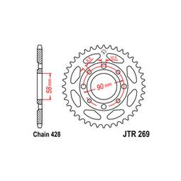 CORONA ACCIAIO HONDA (428) 41 D