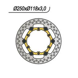 DISCO FRENO ANT. 250-118-3-6-6,5 FLOTTANTE