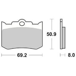 CP.PAST. FRENO DUALCARBON PERF.MARCHINE4P