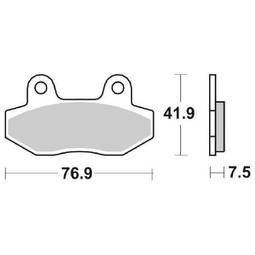 CP.PAST. FRENO ANT. ANT.HYOSUNG GT/GV 125/250