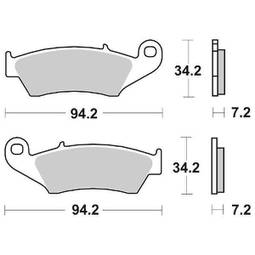 CP.PAST. FRENO ANT. KAWASAKI KLX650 ANT