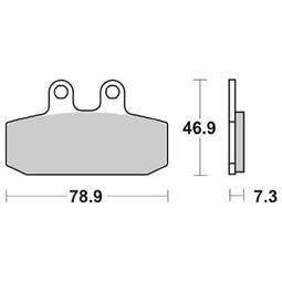 CP.PAST. FRENO ANT. 108-588 CT APRILIA 500ATLANTIC 01/03