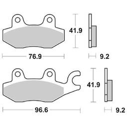 CP.PAST. FRENO ANT. 119-688 CT KYMCO 250 PEOPLE 03/05