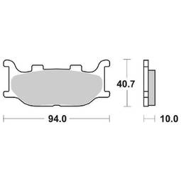 CP.PAST. FRENO ANT. 128-691 MS YAMAHA 500 T-MAX 04/07