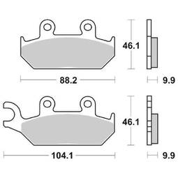 CP.PAST. FRENO ANT. 137-650 SC.HF YAMAHA