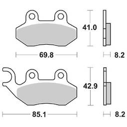 CP.PAST. FRENO ANT. 140-708 CT CAGIVA-GARELLI-SYM