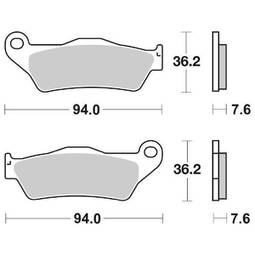 CP.PAST. FRENO ANT. 151-671 SC.HF APRILIA-YAMA-HONDA