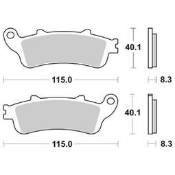 CP.PAST. FRENO ANT. 156-735 ANT. HONDA 250 JAZZ