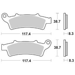 CP.PAST. FRENO ANT. 159-761 MS APRILIA 500 ATLANTIC SP