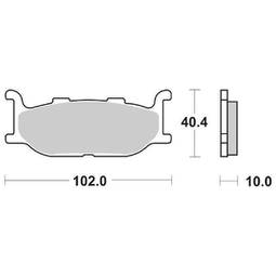 CP.PAST. FRENO ANT. 170-663 CT YAMAHA 500 T-MAX (01/03)