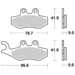 CP.PAST. FRENO ANT. 177-786 SX MS PIAGGIO 250 X9 EVOLU