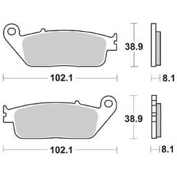 CP.PAST. FRENO ANT. 183-627 HF ANT.SUZUKI 650 BURGMAN