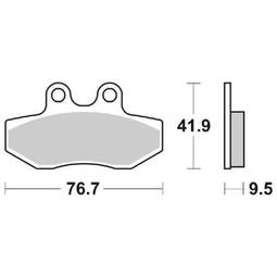 CP.PAST. FRENO ANT. 190-823 ANT.YAMAHA CIGNUS X 125 04