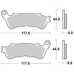 CP.PAST. FRENO ANT. 192-828 ANT.CT CARBON HONDA SH 300