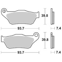 CP.PAST. FRENO ANT. 194-837 MS YAMAHA YPR X MAX 125/250