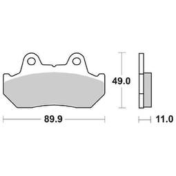 CP.PAST. FRENO ANT. 542-160 HONDA VF500F ANT