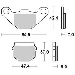 CP.PAST. FRENO ANT. 544-101 SUZUKI ADDRESS-TUNE