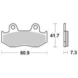 CP.PAST. FRENO ANT. 558-104 ANT.HONDA XL350-600R-SH125