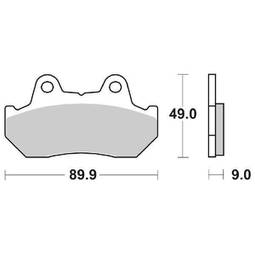 CP.PAST. FRENO ANT. 572-127 HONDA NS400-XLV750 ANT