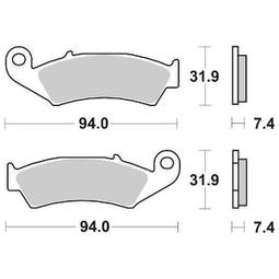 CP.PAST. FRENO ANT. 603-139 HONDA CR125-250R ANT