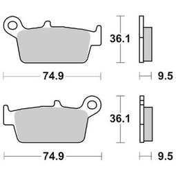 CP.PAST. FRENO ANT. 604-144 CS HONDA 125CR R 86/0