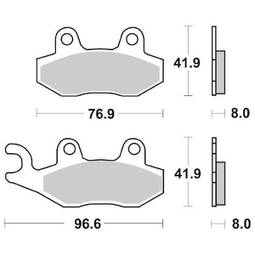 CP.PAST. FRENO ANT. 611-197 HF ANT.SUZUKI LTR QUAD R.