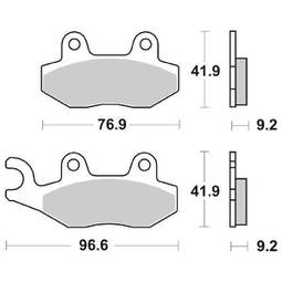 CP.PAST. FRENO ANT. 713-163 ANT. KYMCO MOVIE