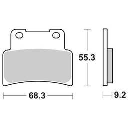 CP.PAST. FRENO ANT. 844-214 DC APRILIA RS 125 ANT