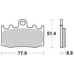 CP.PAST. FRENO ANT. DX-SX HF BMW 1150 RT ABS 01/