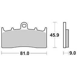 CP.PAST. FRENO ANT. DX-SX HS SINTER BMW R1150GS (02)