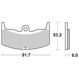 CP.PAST. FRENO ANT. DX-SX HONDA CBX400-550F ANT