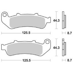 CP.PAST. FRENO ANT. DX-SX HS SINTER HONDA CBR