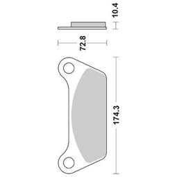 CP.PAST. FRENO POST. HARLEY FLH-FLT1340 POST.