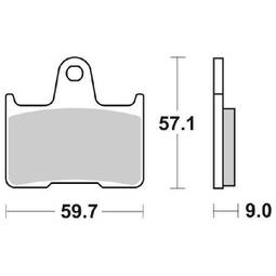 CP.PAST. FRENO POST. POST. DUAL CARBON GSX1000R