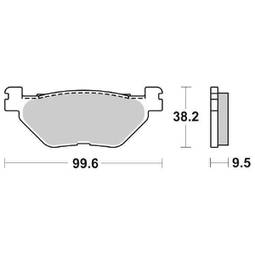 CP.PAST. FRENO POST. POST.LS SINT.YAMAHAFJR1300