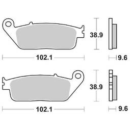 CP.PAST. FRENO POST. LS SINTER HONDA NTV