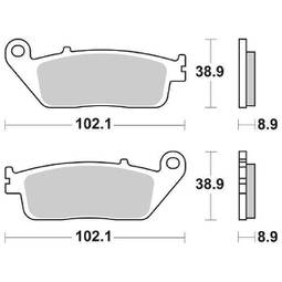 CP.PAST. FRENO POST. 184-811 MS HONDA 600 S WING 02/07