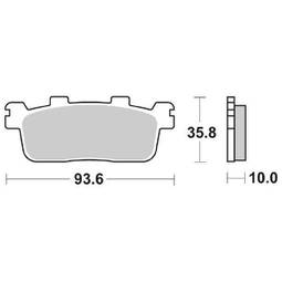 CP.PAST. FRENO POST. 195-863 KYMCO 250 PEOPLE S 06/08