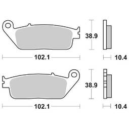 CP.PAST. FRENO POST. 654-181 HONDA ST1100 POST