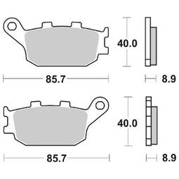 CP.PAST. FRENO POST. 657-162 HONDA CBR600F 92 POST