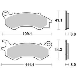 CP.PASTIG. FRENO ANT. CT HONDA 125 PCX