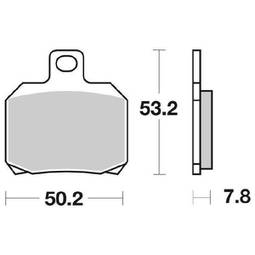 CP.PASTIG. FRENO ANT. 157-730 PIAGGIO X9 250 ANT/POST.