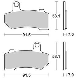 CP.PASTIG. FRENO ANT. DX-SX HS HARLEY DAVIDSON