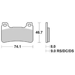 CP.PASTIG. FRENO ANT. DX-SX DS HONDA CBR RR