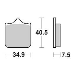 PASTIGLIA FRENO SET 4 PZ. DS DUCATI 999